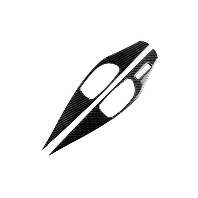 2 PCS Car Carbon Fiber Door Inner Handle Panel Decorative Sticker for Infiniti Q60, Left Drive, Door Inner Handle Panel