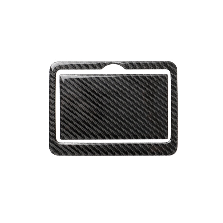 2 PCS Car Carbon Fiber Rear Water Cup Holder Panel Decorative Sticker for Infiniti Q50 / Q60 2014-2020