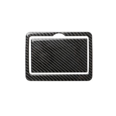 2 PCS Car Carbon Fiber Rear Water Cup Holder Panel Decorative Sticker for Infiniti Q50 / Q60 2014-2020