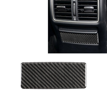 Car Carbon Fiber Rear Seat Ashtray Panel Decorative Sticker for Infiniti Q50 / Q60 2014-2020