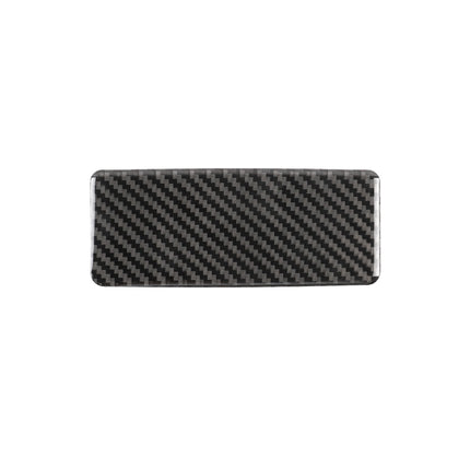 Car Carbon Fiber Rear Seat Ashtray Panel Decorative Sticker for Infiniti Q50 / Q60 2014-2020, Rear Seat Ashtray Panel