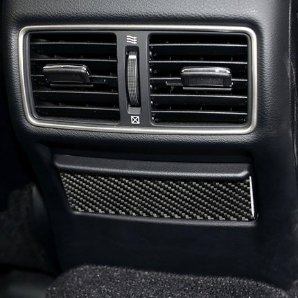 Car Carbon Fiber Rear Seat Ashtray Panel Decorative Sticker for Infiniti Q50 / Q60 2014-2020, Rear Seat Ashtray Panel