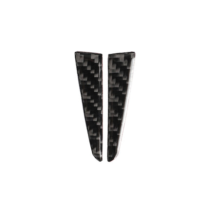 2 PCS Car Carbon Fiber Steering Wheel Below Decorative Sticker for Infiniti Q50 / Q60 2014-2020, Steering Wheel Below