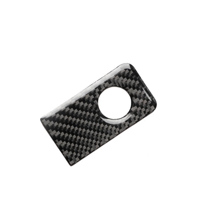 Car Carbon Fiber Front Passenger Seat Storage Box Decorative Sticker for Infiniti Q50 / Q60 2014-2020, Left Drive, Front Passenger Seat Storage Box
