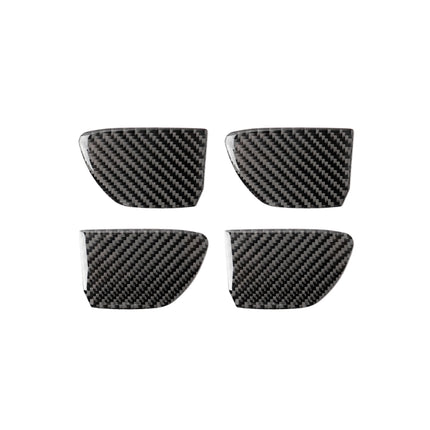 4 PCS Car Carbon Fiber Door Inner Handle Wrist Panel Decorative Sticker for Infiniti Q50 / Q60 2014-2020, Door Inner Handle Wrist