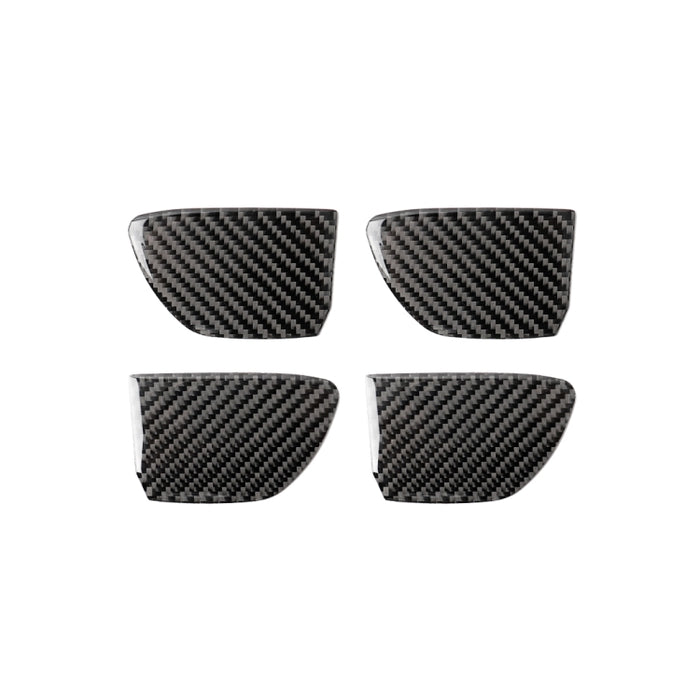 4 PCS Car Carbon Fiber Door Inner Handle Wrist Panel Decorative Sticker for Infiniti Q50 / Q60 2014-2020, Door Inner Handle Wrist