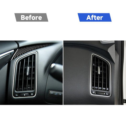 Car Carbon Fiber Left Side of the Dashboard Decorative Sticker for Infiniti Q50 / Q60 2014-2020, Left Drive, Left Side of the Dashboard