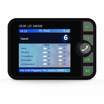 DAB-C6 Car DAB Digital Radio Receiver Bluetooth MP3 Player FM Transmitter