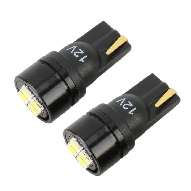 2 PCS T10 DC12V / 1.8W / 6000K / 140LM 4LEDs SMD-3030 Car Clearance Light