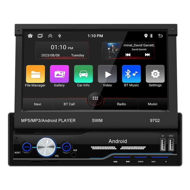 SWM 9702 Car HD 7 inch Android Radio Receiver MP5 Player, Support FM & Bluetooth & GPS & WiFi