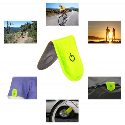 2 PCS Outdoor Night Running Safety Warning Light LED Illuminated Magnet Clip Light
