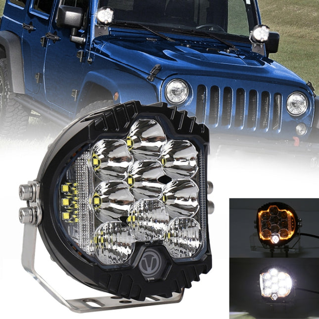 5 inch DC12V-24V 5000LM 6500K 50W Car LED Headlight for Jeep Wrangler / Harley, OL-1950