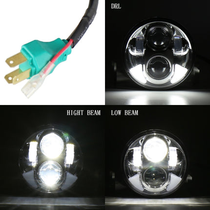 5.75 inch DC12V 6000K-6500K 40W Car LED Headlight for Harley, 5.75 inch, 40W