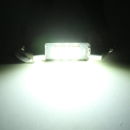 2 PCS 39mm DC12V / 2.5W / 6000K / 170LM 6LEDs SMD-3030 Car Reading Lamp Dome Light, 39mm