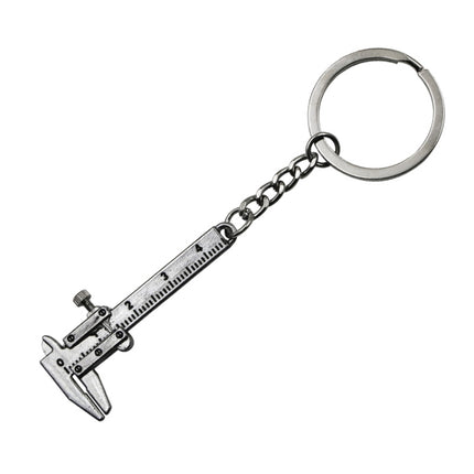 5 PCS Mini Vernier Caliper Keychain Key Rings