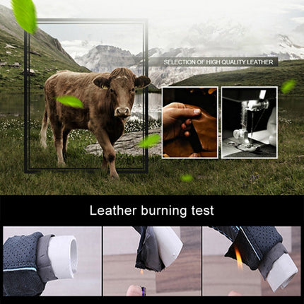 Universal Car Genuine Leather Pinhole Steering Wheel Cover, Diameter: 38cm