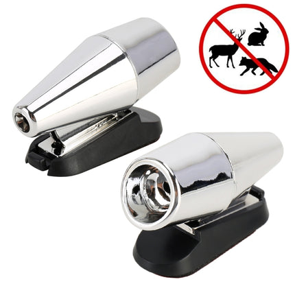 Pair Car ABS Deer Alert Sound Alarm Ultrasonic Wind Power Animal Repeller, Wind Power Animal Repeller (Black Silver), Wind Power Animal Repeller (Black)