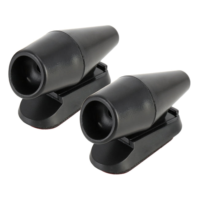 Pair Car ABS Deer Alert Sound Alarm Ultrasonic Wind Power Animal Repeller, Wind Power Animal Repeller (Black), Wind Power Animal Repeller (Black Silver)