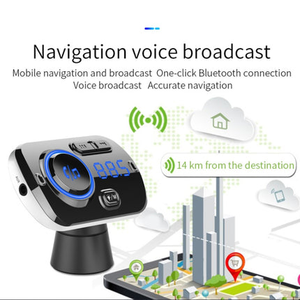 BC49BQ Car Digital Radio Receiver Bluetooth MP3 Player FM Transmitter Voice Assistant QC3.0 Quick Charger, BC49BQ