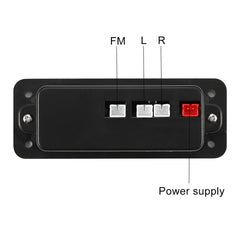 Car 5V 2x3W Audio MP3 Player Decoder Board FM Radio TF USB 3.5mm AUX, with Bluetooth and Recording Call Function