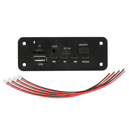 Car 5V 2x3W Audio MP3 Player Decoder Board FM Radio TF USB 3.5mm AUX, with Bluetooth and Recording Call Function