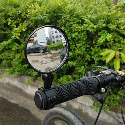 Universal 360 Rotate Adjustable Bicycle Rearview Handlebar Wide-angle Convex Mirror Cycling Rear View Mirror, View Mirror