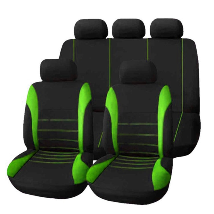 9 in 1 Universal Four Seasons Anti-Slippery Cushion Mat Set for 5 Seat Car, Style: Stitches, Stitches Style