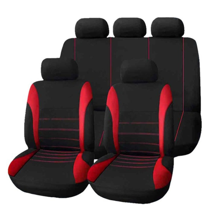 9 in 1 Universal Four Seasons Anti-Slippery Cushion Mat Set for 5 Seat Car, Style: Stitches, Stitches Style