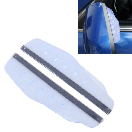 1 Pair 3R-2156 Universal Car Rearview Mirror Rain Blades Mirror Eyebrow Rain Cover