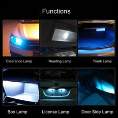 2 PCS T10 / W5W / 168 DC12-24V / 1.8W / 6000K / 140LM Car Clearance Light 4LEDs SMD-3030 Lamp Beads with Decoding & Constant Current