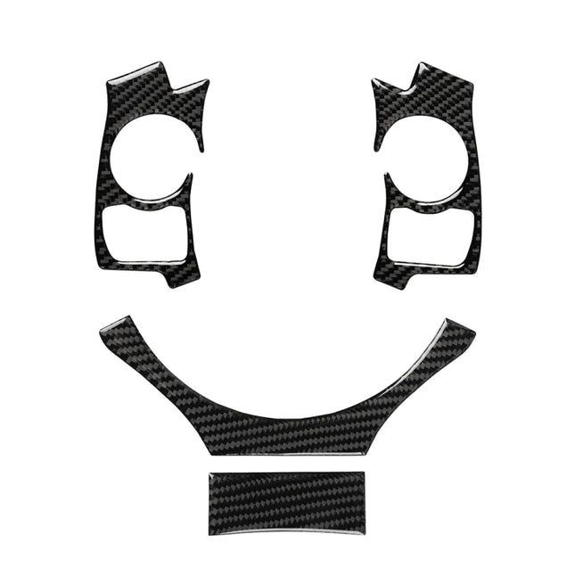 4 in 1 Car Carbon Fiber Steering Wheel Button Decorative Sticker for Lexus IS250 NX200 200t 300h, Left and Right Drive Universal, For Lexus IS250 NX200 200t 300h(B)