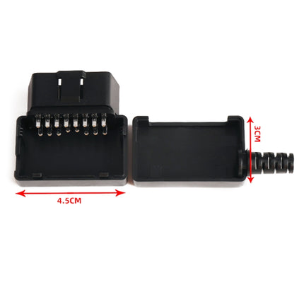 16PIN Car OBD 2 Male Connector OBD Plug + Case + SR