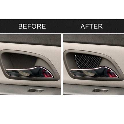 4 PCS Car Carbon Fiber Door Bowl Decorative Sticker for Chevrolet Cruze 2009-2015, Left and Right Drive Universal, Door Bowl