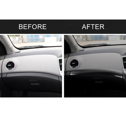 Car Carbon Fiber Dashboard Decorative Stripe for Chevrolet Cruze 2009-2015, Right Drive