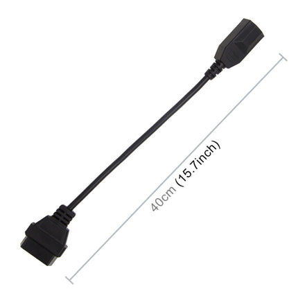 Car 3 Pin to 16 Pin OBD Cable for Honda, Cable Length: 40cm