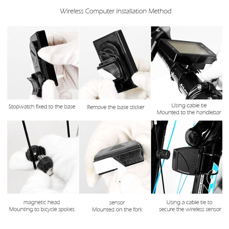 2.8 inch English Wireless Waterproof Cycle Computer LCD Odometer Speedometer, Wireless