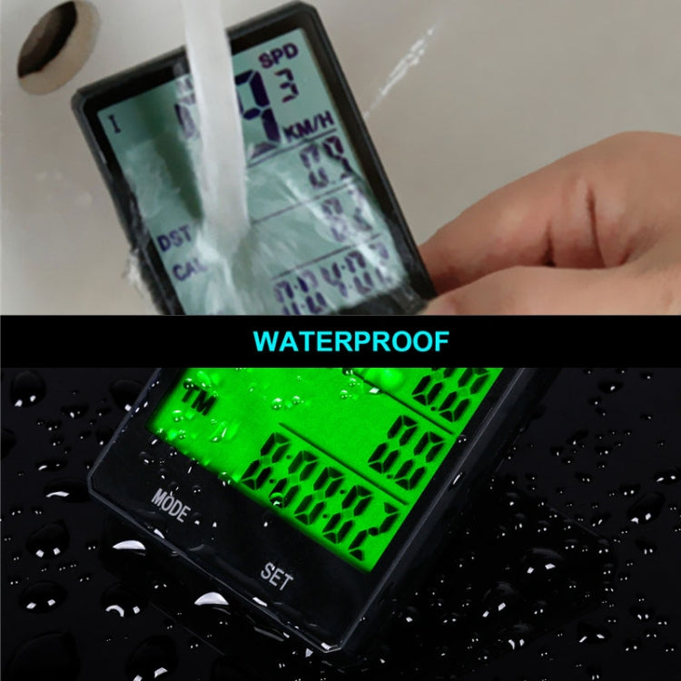 2.8 inch English Wireless Waterproof Cycle Computer LCD Odometer Speedometer, Wireless