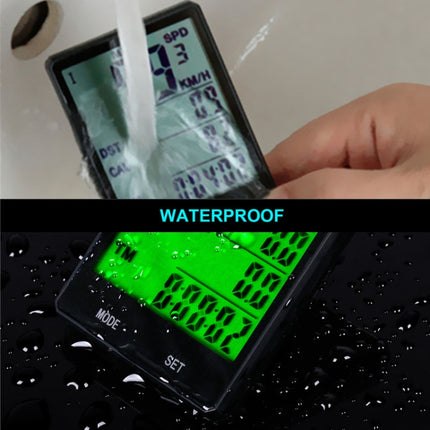 2.8 inch English Wireless Waterproof Cycle Computer LCD Odometer Speedometer