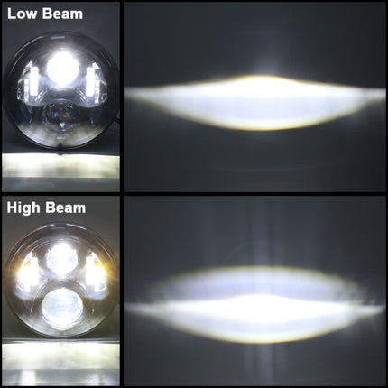 7 inch Round LED Motorcycle Headlight Modified Spotlight for Honda, For Honda, For Honda Silver