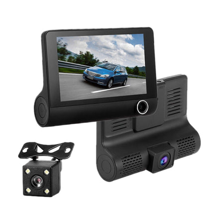 3 in 1 4 inch 170 Degree Wide Angle Night Vision HD 1080P Video Car DVR, Support Motion Detection / G-Sensor, 4 inch