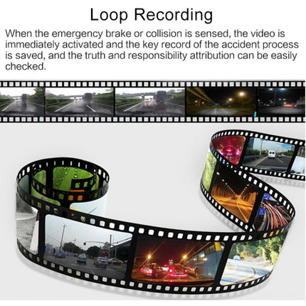 3 in 1 4 inch 170 Degree Wide Angle Night Vision HD 1080P Video Car DVR, Support Motion Detection / G-Sensor, 4 inch