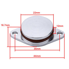 4x22mm Car Swirl Flap Air Intake Aluminum Gasket Remove Repair Kit, 22mm(Black), 22mm(Silver)