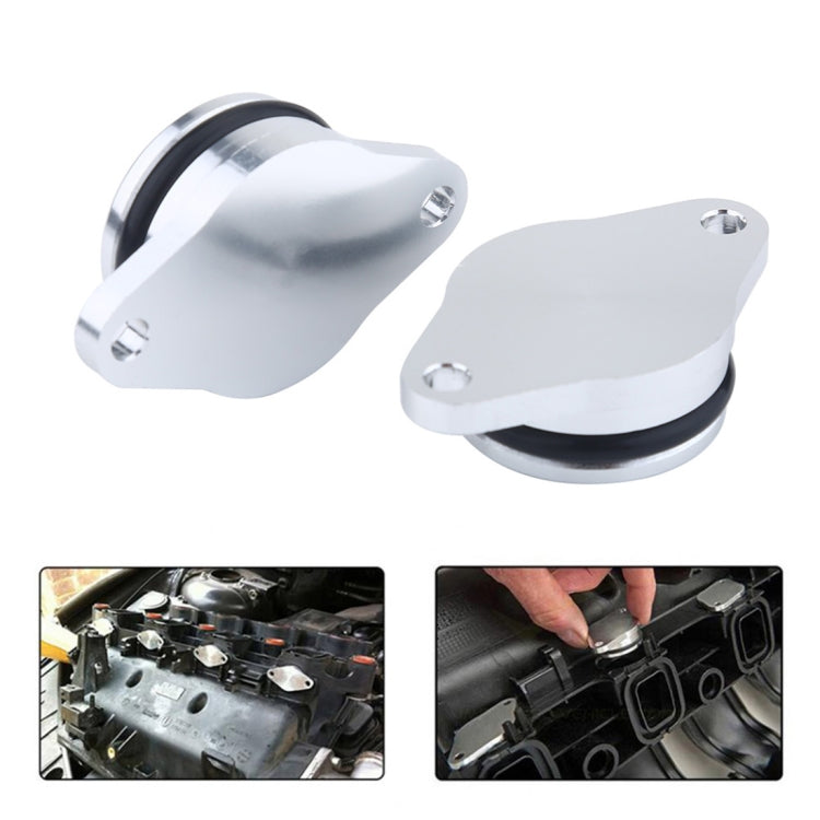 4x22mm Car Swirl Flap Air Intake Aluminum Gasket Remove Repair Kit, 22mm(Black), 22mm(Silver)