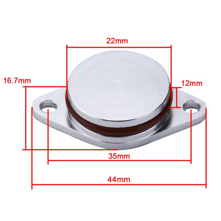 4x22mm Car Swirl Flap Air Intake Aluminum Gasket Remove Repair Kit, 22mm(Silver)