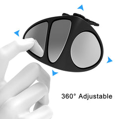 3R-151 3 in 1 Car Rearview Auxiliary Blind Spot Mirror Rear View 146 Front Wheel Mirror for Left Side, 3 in 1 Black Left