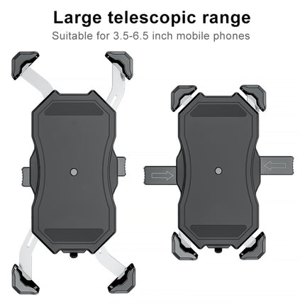 Motorcycle / Bicycle Semi-automatic Contraction Fixing Bracket Phone Holder