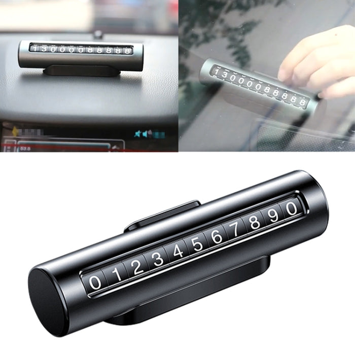 Car Metal Roller Creative Temporary Parking Card Parking Number Card, Metal Roller(Black), Metal Roller(Red), Metal Roller(Silver), Metal Roller (Silver Grey)