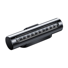 Car Metal Roller Creative Temporary Parking Card Parking Number Card