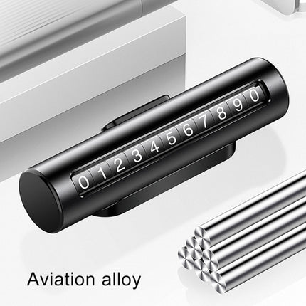 Car Metal Roller Creative Temporary Parking Card Parking Number Card