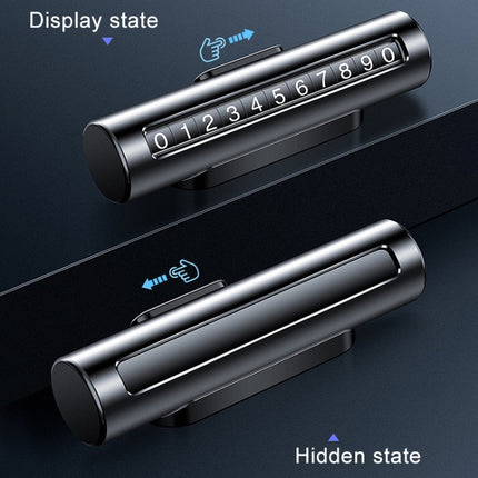 Car Metal Roller Creative Temporary Parking Card Parking Number Card